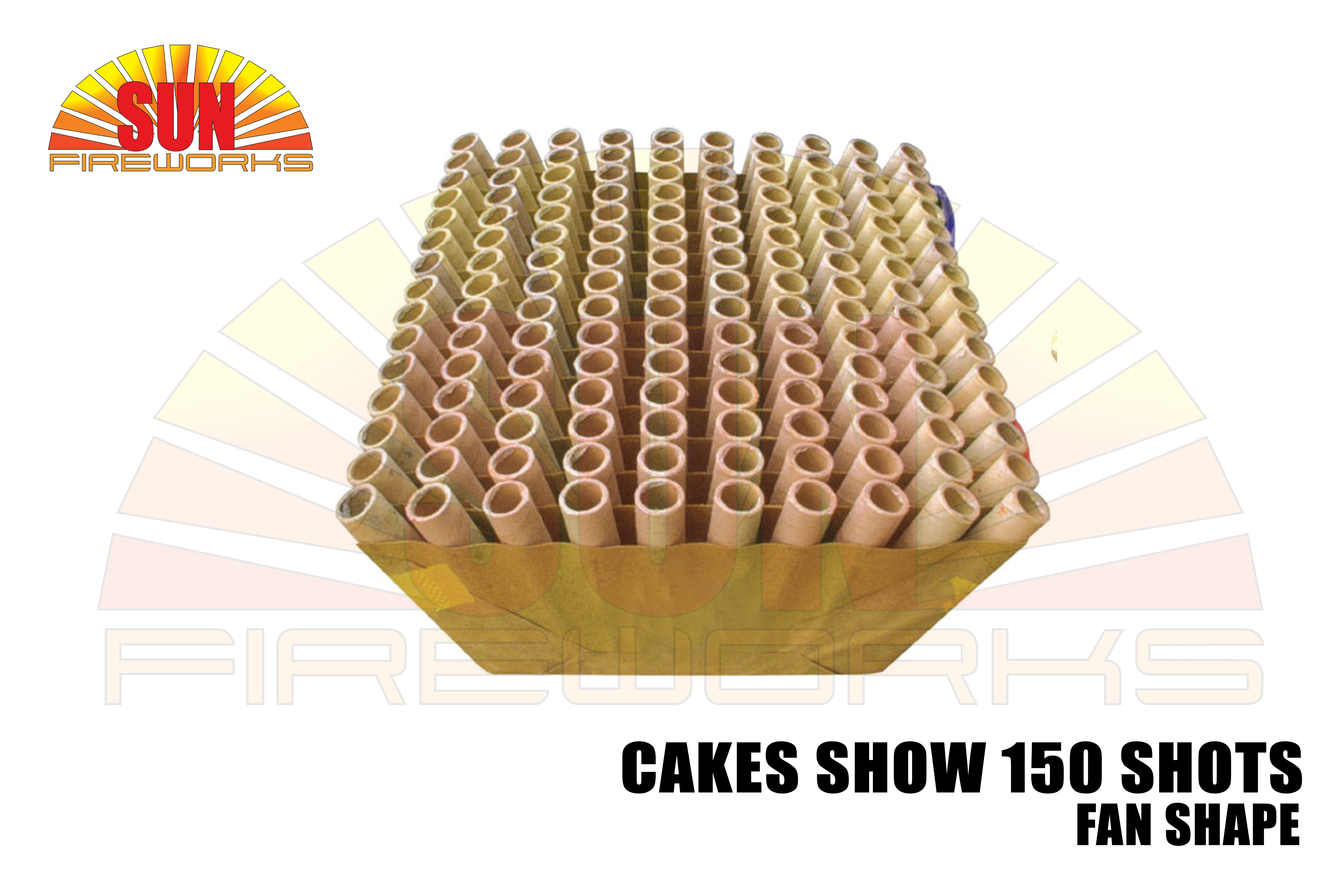 cakes show 150 shots FAN shape